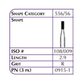 Shofu Hybrid Points FG #556 Diamond Bur - Flat End Cylinder Shape - Regular Grit - 1/Pack Shofu Hybrid Points FG #556 Diamond Bur - Flat End Cylinder Shape - Regular Grit - 1/Pack